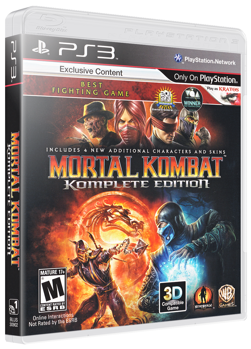 Mortal Kombat Komplete Edition box art for Playstation 3